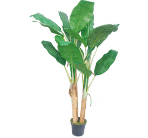 Tree Artificial Banana Large Tree Indoors Outdoors Plant Home Décor in 6 feet height