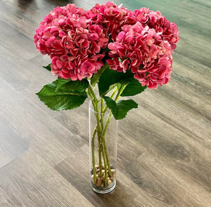 Flowers Artificial Large Stem Flower in Dark Pink