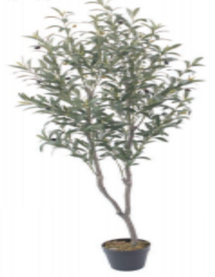 5' ft Olive Tree Artificial Indoors Outdoors Olive Plant Home Decor Trees Backyard Terrace Plant 5 feet Large Tree
