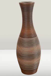 Tall floor vase, 38-Inch-Tall Floor Vase, Artificial Rattan Floor Vase  Beige, extra-large floor vases, living room
