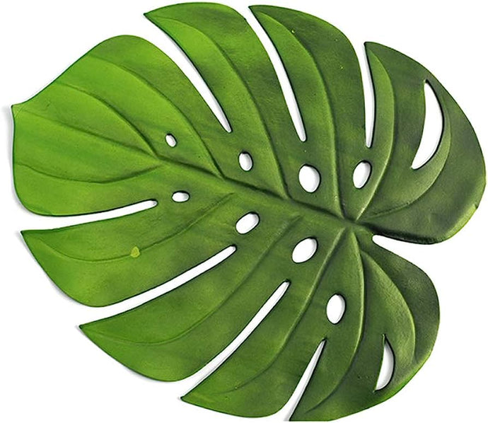 Placemats in GREEN Leaf Shape for Dining Table Wedding Parties Accent Centrepiece