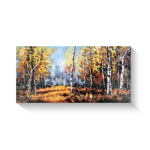 Handmade Oil Painting of Lanscape on Stretched Canvas