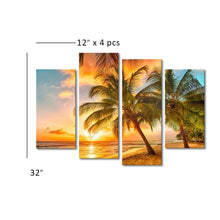 Huge High Quality Art Print on Stretched Canvas of Palm Trees in Group