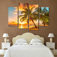 Huge High Quality Art Print on Stretched Canvas of Palm Trees in Group