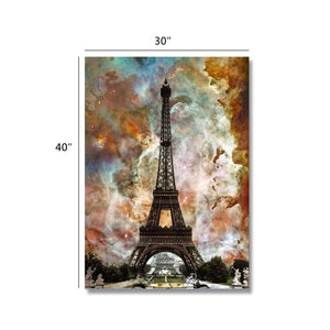 Large Premium Quality 100% Handmade Oil Painting of Eiffel Tower on Canvas