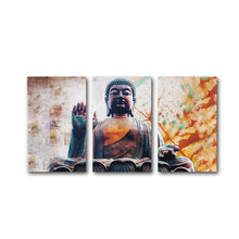 High Quality Art Print on Stretched Canvas of Buddha in Group