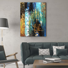 Huge Islamic Abstract Handmade Oil Painting on Stretched Canvas