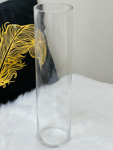 Glass Cylindrical Table Vase