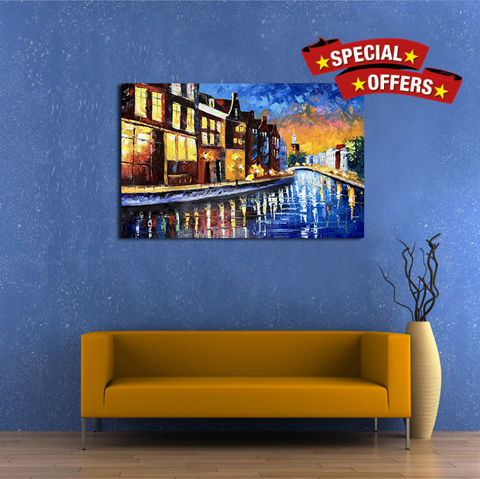 Original Handmade Oil Painting on Stretched Canvas Ready To Hang (60 x 90 cm)