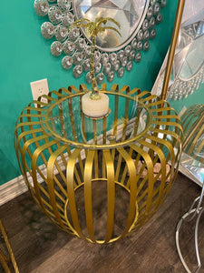 Coffee Table in Gold Table decorative Metal Gold