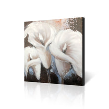 Handmade Oil Painting on Stretched Canvas of Lily Flowers