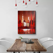 Large High Quality Handmade Oil Painting on Canvas of City Street