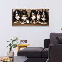 High Quality Art Print on Stretched Canvas of Puppies