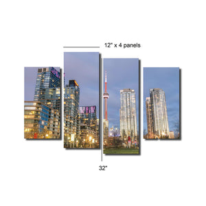 High Quality Art Print on Stretched Canvas of Toronto City in Group