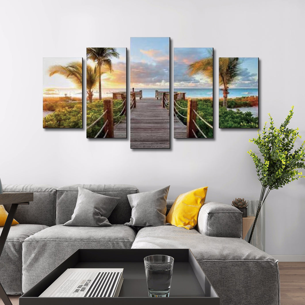 High Quality Art Print on Canvas Of Hawaiian View
