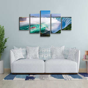 High Quality Art Print on Stretched Canvas of Niagra Falls View in Group