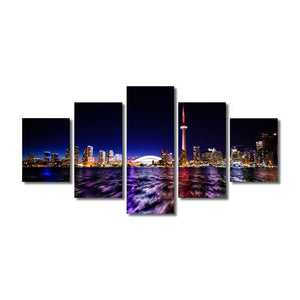 High Quality Art Print on Stretched Canvas of Toronto Skyline in Group