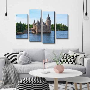 High Quality Art Print on Stretched Canvas of One Thousand Island Castle in Group