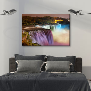High Quality Art Print on Stretched Canvas of Niagara Falls in colors