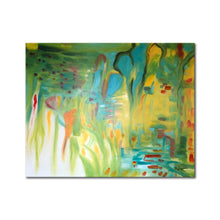 Handmade Oil Painting of Colorful Abstract on Stretched Canvas