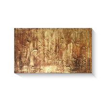 Abstract Handmade Oil Painting on Stretched Canvas in Gold