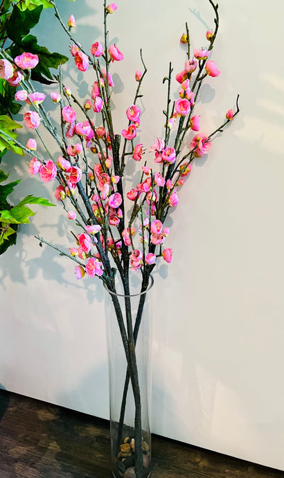 Flowers Artificial Branch Decoration Of One  Stems Flowers in Light Pink
