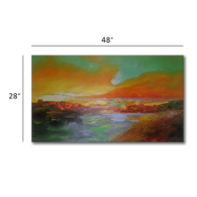 Handmade Abstract Oil Painting on Canvas of Landscape
