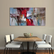 Huge Abstract Handmade Oil Painting on Stretched Canvas