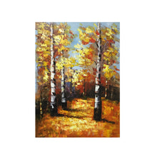 Huge Handmade Oil Painting of Tree View Landscape on Stretched Canvas