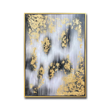 Abstract Handmade Oil Painting on Stretched Canvas with Extra Floating Frame