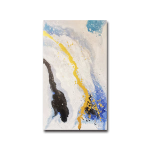 Abstract Handmade Oil Painting on Stretched Canvas