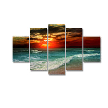 High Quality Art Print  of Sea View on Stretched Canvas in Group