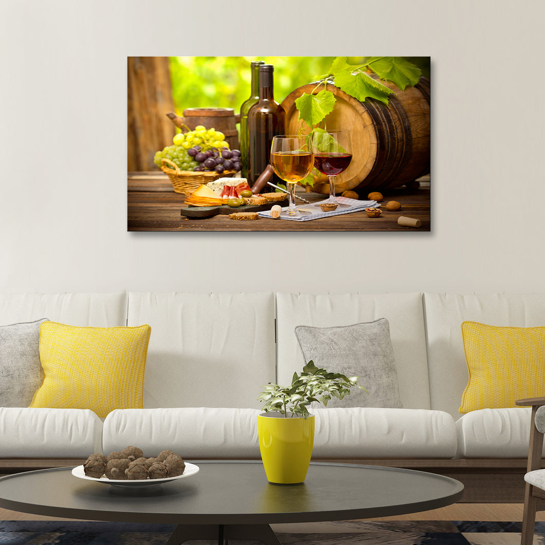 High Quality Art Print  of Fruit View on Stretched Canvas