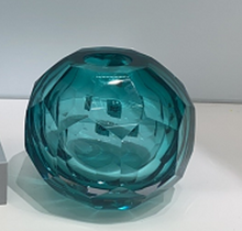 Luxurious & Super High Quality Teal Glass Vase
