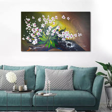 Handmade Oil Painting on Stretched Canvas of a Tree Blossom Branch