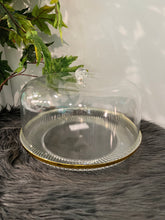 Cake Plate in Clear Acrylic with Dome Lid/Cover in Round Shape