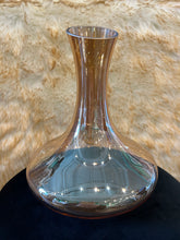 Glass Vase Crystal Skinny Neck Winery Glass Black, Gold & Crystal Colour