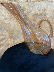 Glass Vase Crystal Kettle-Shaped Ware for Dried or Fresh Flowers Available in Black, Gold & Crystal Colour