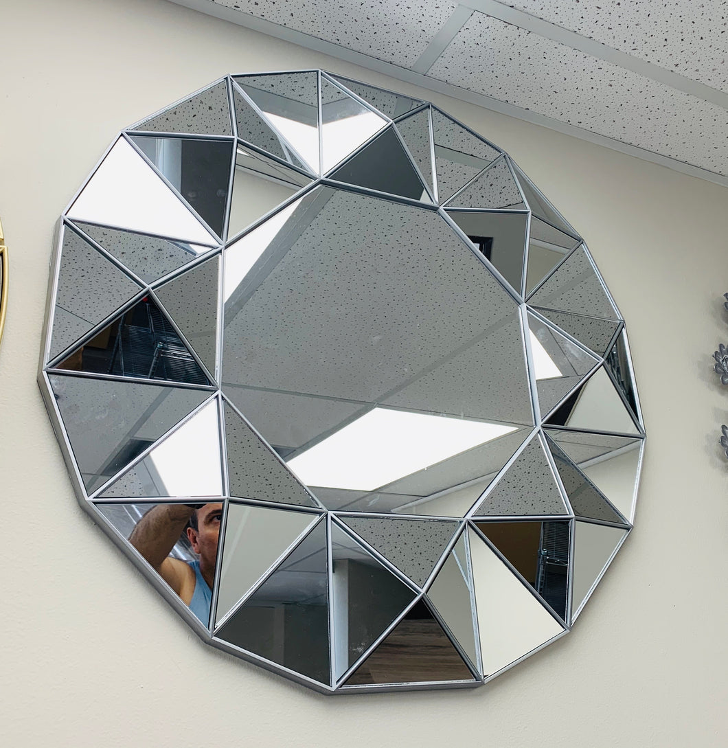 Modern Decorated Round Wall Mirror