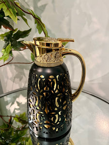 Coffee/Tea Thermos Kettle in Gold & Black