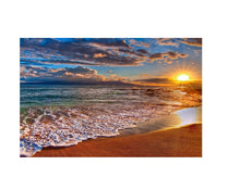 High Quality Art Print  of Sea View on Stretched Canvas