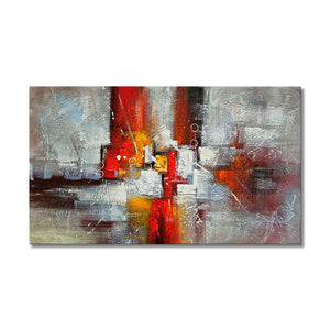 Handmade Oil Painting on Stretched Canvas of Abstract View